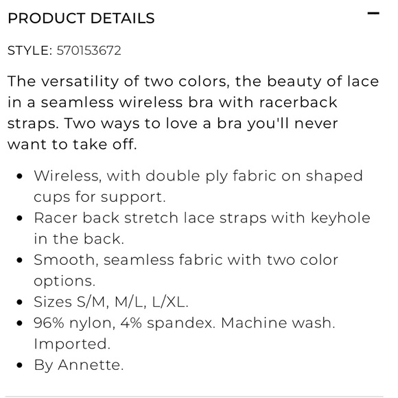 Annette from soma reversible bra bundle - Picture 5 of 17